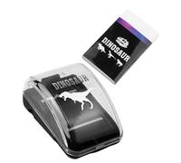 Parliky Mini Ramasse-Miettes Rouleau Nettoyeur de Bureau Portable Noir Gomme Effaçable Souple Compact et Léger Ménage Nettoyage des Copeaux sur Table et Ordinateur 1 Set avec 1 Gomme