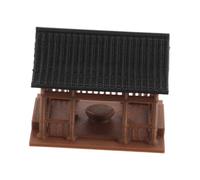 Parliky Miniature Pavillon Asiatique Ancien Modèle Bois Naturel Décor Jardin Zen et Micro Paysage pour Bonsai et Aménagement Féérique