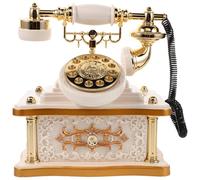 Parliky Modèle Téléphone à Cadran Vintage Boîte à Musique en ABS pour Bureau Maison Bar Entrée