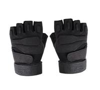 Parliky Moufles Tactiques Demi-Doigts Noirs Taille S Moufles de Cyclisme Respirant et Antichoc Mitaines de Sport Plein Air Doublure Chaude Anti-Transpiration et Confort