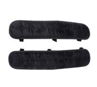Parliky Noir Coussin D’accoudoir de Chaise de Bureau en Velours Cristal | Sangles Renforcées, Rembourrage Dense et Moelleux, pour Fauteuils de Bureau, Usage Maison