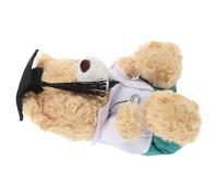 Parliky Ours en Peluche Docteur en Uniforme Vert Peluche Douce en Polyester Taille Moyenne Présent de Remise de Diplôme pour Étudiants en Médecine Décoratif et Accessoire Photo