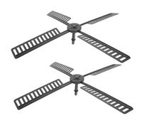 Parliky Pales d'Éolienne en Plastique pour Moulin à Vent de Jardin 2 Pièces 20,5 X 20,5 Cm Accessoires Étanches Pièces Détachées Résistantes à la Décoloration Adaptées aux à Vent Solaires