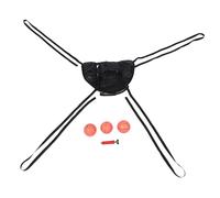 Parliky Panier de Basket pour Trampoline Extérieur et Intérieur, Kit Complet avec 1 Pompe et 3 Mini Ballons, Cadre Flexible Noir, Accessoire Sport Ludique pour Garçon et Filles, Montage