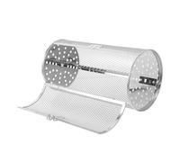 Parliky Panier de Cuisson INOX Rotatif pour Four Électrique Cage Grill pour Rôtissoire Accessoire Air Fryer Panier Métallique pour Viande et Légumes