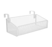 Parliky Panier Suspendu De Chevet En Fer Blanc Petit Modèle 4,6 Cm De Large Résistant à L'usure Organisateur Polyvalent Pour Dortoir Bureau Ou Lit 2 Niveaux De Rangement