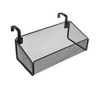 Parliky Panier Suspendu De Chevet En Métal Noir, Petite Taille 4,6 Cm, Panier De Rangement Suspendu Robuste, Organisateur Pour Chambre D'élève Et Dortoir, Rangement Pratique Pour Lit Superposé