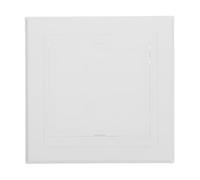 Parliky Panneau d'accès pour murs en plastique PVC blanc 20 x 20 cm, porte d'accès murale pour plaques de plâtre, cache accès tuyau d’évacuation, pour buanderies et intérieurs