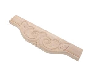 Parliky Panneau Décoratif de Style Européen Vintage en Bois Sculpté Appliqué Sculpté Solide Finition Polie pour Meuble pour Armoire à Vin et Projets DIY