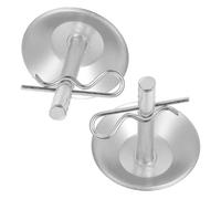 Parliky Patins de Rechange Réglables en Métal pour Chasse-Neige Utv et VTT Kit 2 Pièces Antidérapant avec Goupilles de Fixation Accessoires Robustes pour Équipement de Déneigement