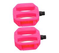 Parliky Pédales Garçon Fille Plastique Pouce Pédales Antidérapantes Plates pour Tricycle et Fixation Stable pour Confort et Sécurité des Tout Petits Rose