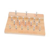 Parliky Pegboard de Réhabilitation Bois pour Renforcement des Doigts et Coordination Œil Main Outil de Thérapie pour Développement des Compétences Motrices Fines