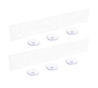 Parliky Peigne Anti-débordement pour Aquarium 2 Pièces Plaque Anti- pour Aquarium Accessoire avec Coupelles