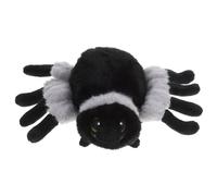Parliky Peluche Araignée Noire Petite Oreiller Peluche Douceur en Tissu Pelucheux Décoration Halloween pour Chambre et Canapé Confortable et Esthétique Accessoire Ludique et Décoratif
