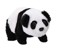 Parliky Peluche Panda Électronique Interactive à Quatre Pattes Sonore pour Tout-Petits Peluche Musicale sans Batterie Présent d'anniversaire Garçon et Filles Animal Doux et Léger