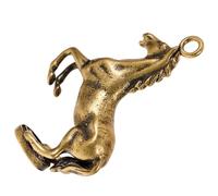 Parliky Pendentif Cheval Cuivre pour DIY Décor de Bureau et Maison Petit Ornement Portable Symbolique et Prospérité