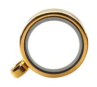 Parliky Pendentif Médaillon Photo Acier Inoxydable Charme Rond Ouvrable avec Verre Breloque Double Face pour Collier DIY Cadre Photo Personnalisable pour Bijoux