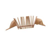 Parliky Percussion Bois pour Garçon Fille Cliquet à Main Forme de Dauphin Instrument de Musique pour Garçon Fille et Apprentissage du Rythme Éducatif Sûr pour Maison Classe