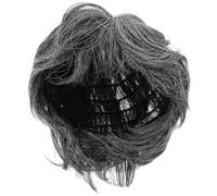 Parliky Perruque Courte Vieille Dame pour Femmes Cosplay Réaliste pour Fête et Spectacle Unique Accessoire Costume Amusant et Détaillé