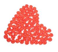 Parliky Pièces D’échecs Lot Simple Rouge Bingo Numérotées, en Plastique | Jetons Portables à Surface Lisse, Usage Ludique et Soutien Mathématique, pour Cartes Bingo et Classe