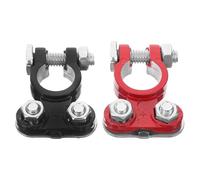 Parliky Pince de Batterie Voiture en Aluminium Y03 Connecteurs Rapides pour Bornes Positive et Négative Embouts de Câble Robustes Clips de Chargeur Adaptés Usage Automobile Fourniture