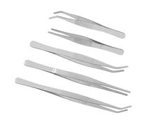 Parliky Pinces à Épiler pour Plantes Succulentes Ensemble 5 Pièces en Acier Inoxydable 12-25 Cm Jardinage Intérieur Extérieur Outils de Plantation Précis pour Micro-Paysage et DIY Jardin