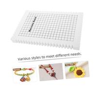 Parliky Planche Macramé Mousse Résistante avec Grille Claire pour Projets de Bracelet et Support Stable pour Loisirs Créatifs et Décoration Maison