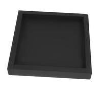 Parliky Plateau pour Plantes Carré Renforcé 20x20 Cm en Plastique Étanche Noir pour Jardin Balcon Intérieur Support Antigoutte Antidérapant Multifonction