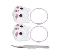 Parliky Porte-Clés Transparent pour Poils D’Animaux - Lot de 3 Capsules Commémoratives pour Chat - Boîte de Rangement Portable pour Souvenir de Poils de Chat