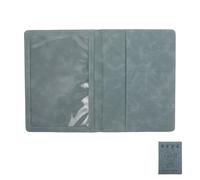 Parliky Porte-documents en Cuir Pu Bleu pour Certificat de Naissance 2026 Année du Cheval, Étui Léger et Imperméable, Organisateur de Documents Familiaux pour Voyage et Rangement Sécurisé