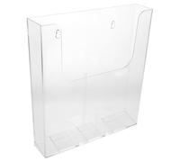 Parliky Porte-Documents Mural A4 en Acrylique Transparent, Organiseur Suspendu Fixation Magnétique et Vis, Corbeille à Documents Murale pour Bureau et École, Présentoir Polyvalent pour