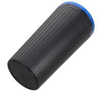 Parliky Poubelle de Voiture Compacte et Étanche en Plastique Bleu Conteneur Multifonction 1 Pièce Cendrier et Porte-Gobelet Grand Volume pour Déchets Automobile Bureau et Maison