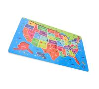 Parliky Puzzle Bois Carte des États Unis Éducatif pour Garçon Fille Ans Puzzle Géographique Amérique Jeu Apprentissage Ludique pour Filles et Garçons des Continents Jeu Pédagogique US