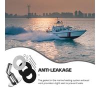 Parliky Raccord Échappement INOX pour Chauffage Diesel Marin Tube Coudé avec Joint Étanchéité Orifice de Ventilation pour Système de Chauffage Bateau