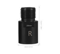 Parliky Rallonges de Pédales de Vélo 20 MM en Acier Noir Paire D’Adaptateurs pour Rallonges de Pédales de Vélo de Route et VTT Convertisseurs Robustes pour Confort et Stabilité en