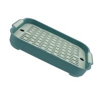 Parliky Rat Litter Pan et Small Animal Corner Litter Box Vert en PP, Structure Stable, Anti-éclaboussures, Lot de 2 Plateaux pour Lapin