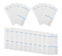 Parliky Recharges pour Organiseur A6, 20 Feuilles Calendriers Mensuels Vierges Recto Verso, Recharge pour Agenda Budgétaire 6 Anneaux Bleu, Planificateur Bureau, Suivi Annuel