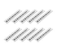 Parliky Règle Droite Mignonne et Polyvalente Lot de 10 Règles en Plastique Transparent Design Clavier de Piano en Milieu Scolaire pour Étudiants et Amateurs de Musique