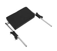 Parliky Repose-Pieds pour Fauteuil de Bureau Noir Moelleux, Coussin Ergonomique sous Bureau, Support Confortable pour Jambes, Accessoire pour Chaise de Gaming et Salon, 1 Pièce