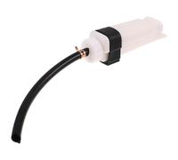 Parliky Réservoir de Trop-plein de Moto, Flacon Réservoir D'antigel avec Court, Compatible Remplacement , pour Système de Refroidissement , Solide et Fonctionnel