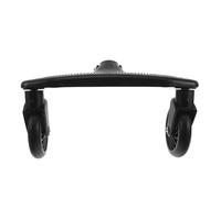 Parliky Roues de Poussette Avant et Arrière en Pu Agrandi Kit de Remplacement avec Pédale Traversante Accessoires Compatibles Poussette Jogging Silencieuses et Solide pour Promenade