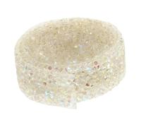 Parliky Ruban Strass Auto-adhésif Résine Transparent Blanc Bande DIY Décorative Flexible et Résistante pour Couture et Créations Artisanales