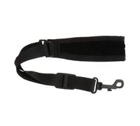 Parliky Sangle de Saxophone Coton Réglable avec Crochet Résistant Harnais Épaule Confortable pour Sax Alto et Ténor Accessoire Instrument de Musique Noir