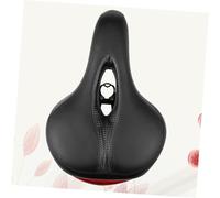 Parliky Selle de Vélo VTT Légère avec Coussin d'Assise Creux et Rembourré Couleur Noire Compatible Vélo de Route et VTT pour Sorties Extérieures et Confort Prolongé