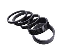 Parliky Set de Entretoises Fibre pour Fourche de Bagues de Potence VTT Anneaux Despace de Guidon Résistants Chaleur Lusure Kit pour Adaptation