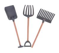 Parliky Set Outils Miniatures de Jardin pour Maison de Poupée Accessoires de Ferme Miniature Légers et Détaillés Matériel de Jardinage Décoratif pour Scènes Féériques