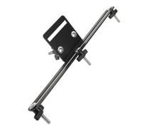 Parliky Support de Cloche de Vache Double Couche 4 Pièces Support Métallique Noir pour Batterie Jazz Accessoire de Percussion Compatible Tambours Fixation Robuste pour Instruments