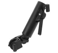Parliky Support de Parapluie Réglable pour Chariot de Golf Porte-Parapluie Double Verrouillage Clip Robuste Noir Accessoire Pratique pour Parcours de Golf et Voiturette Stabilité