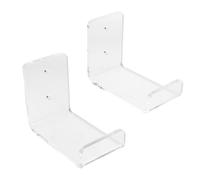 Parliky Support Mural Acrylique pour Skateboard Lot de 2, Porte-Skateboards Horizontal pour Longboard, Snowboard et Planche de Surf, Rangement Mural Stable et Polyvalent pour