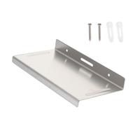 Parliky Support Mural de Rangement en Acier Inoxydable Brossé 1,2 Mm, Étagère Compacte pour Salle de Bain, Porte-Papier Ménager et Articles de Toilette, Support Robuste et Résistant